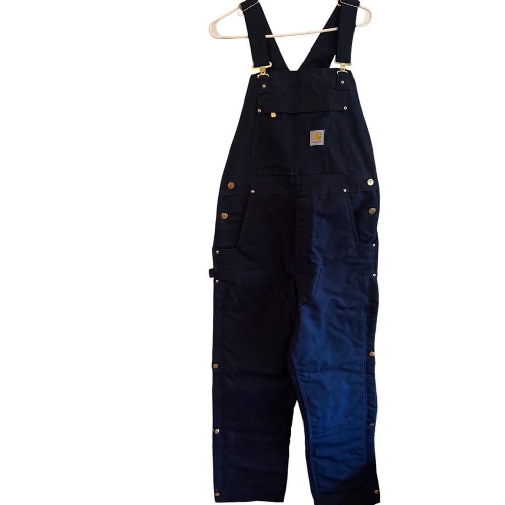 Carhartt Dark Navy Duck Bib Overalls
